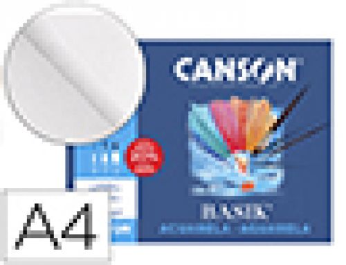 Papel aguarela basik canson din a4 370 gr embalagem de 6 folhas de 24x32 cm , Canson , 38202 , 3148950025463
